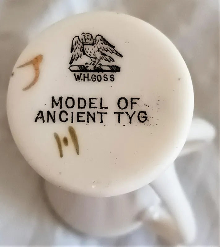 Antique W.H. Goss ~ Two-Handled Tyg ~ Keswick