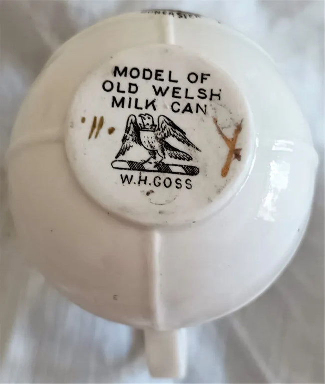 Antique W.H. Goss ~ Welsh Milk Can ~ Doncaster