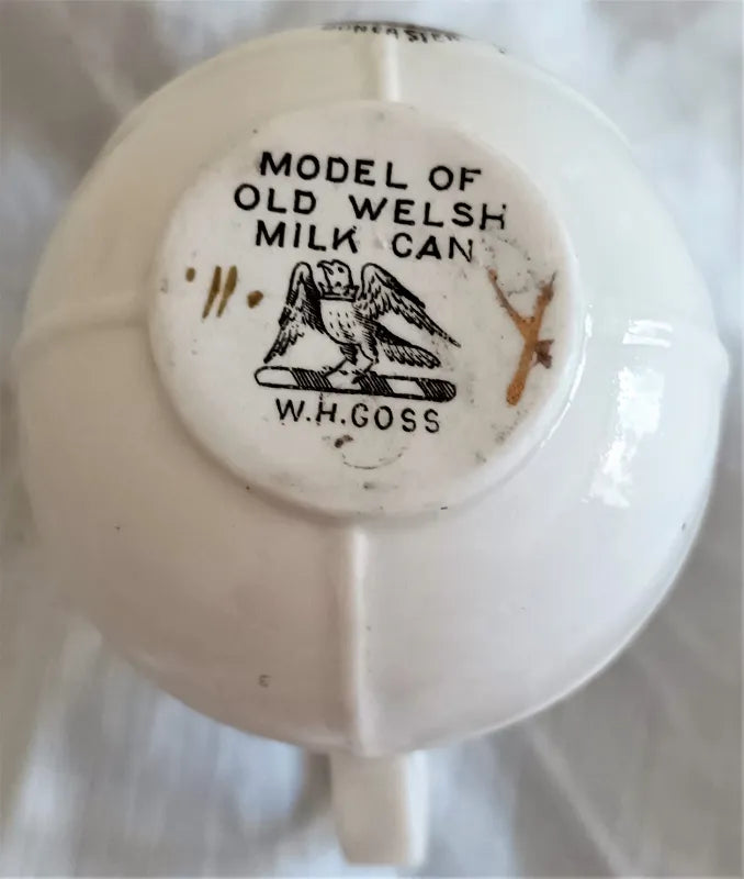 Antique W.H. Goss ~ Welsh Milk Can ~ Doncaster