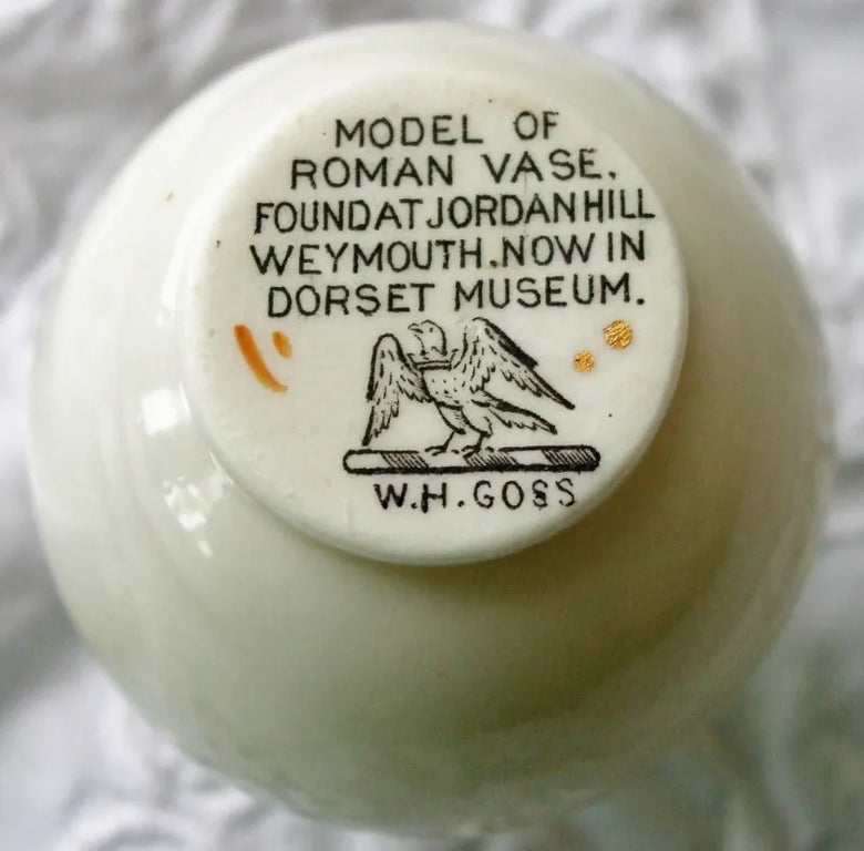 Antique W.H. Goss ~ Weymouth Roman Vase ~ A.C.C. No. 290 ~ Weymouth & Melcombe  * MATCHING ARMS *