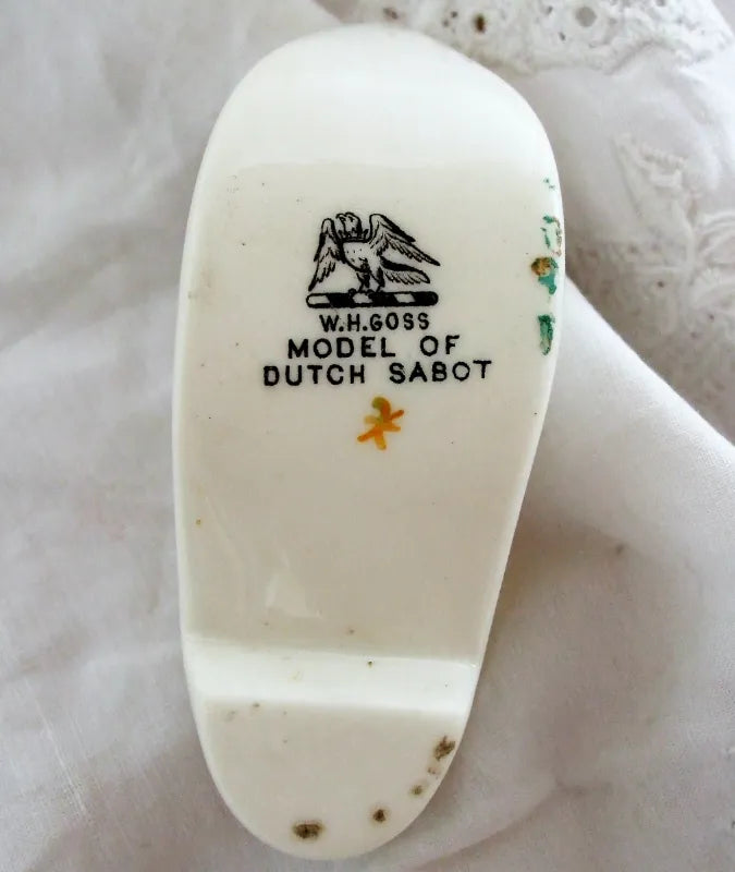 Antique W.H. Goss ~ Dutch Sabot ~ A.C.C. No. 316 ~ Willesden