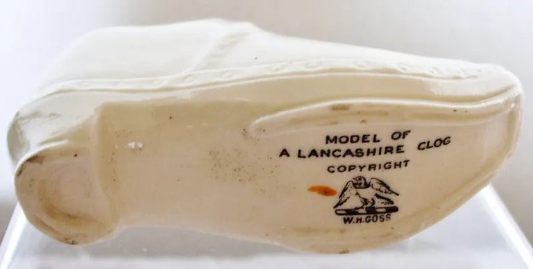 Antique W.H. Goss ~ Lancashire Clog ~ A.C.C. No. 317 ~ City of Cardiff