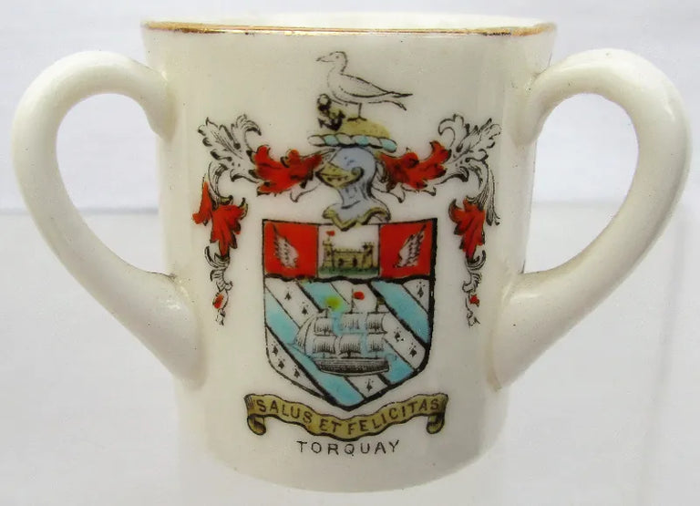 Antique W.H. Goss ~ Fairy Tyg ~ A.C.C. No. 475 ~ Devon ~ St. George ~ Torquay
