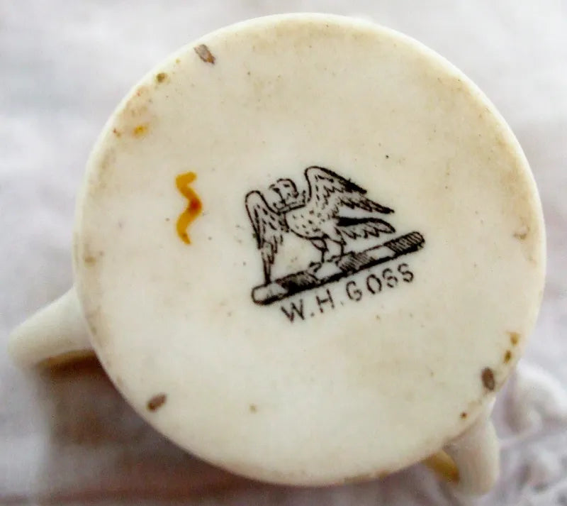 Antique W.H. Goss ~ Fairy Tyg ~ A.C.C. No. 475 ~ Essex ~ Clacton-on-Sea ~ H.M. Queen Victoria