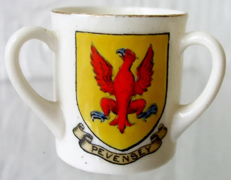 Antique W.H. Goss ~ Fairy Tyg ~ A.C.C. No. 475 ~ Sussex ~ Eastbourne ~ Pevensey