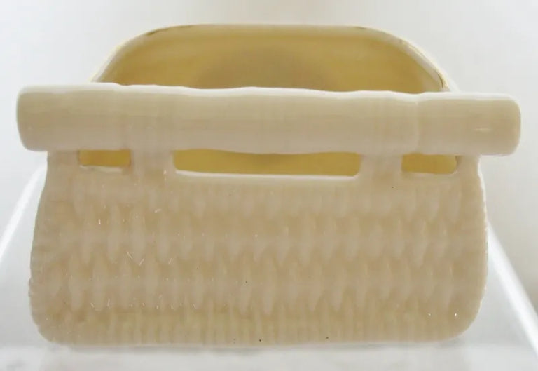 Antique W.H. Goss ~ Jersey Fish Basket ~ A.C.C. No. 52(3)a ~ Brixham Harbour & Market