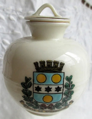 Antique W.H. Goss ~ Cherbourg Milk Can ~ A.C.C. No. 55 ~ Ville de Cherbourg ~ *MATCHING ARMS*