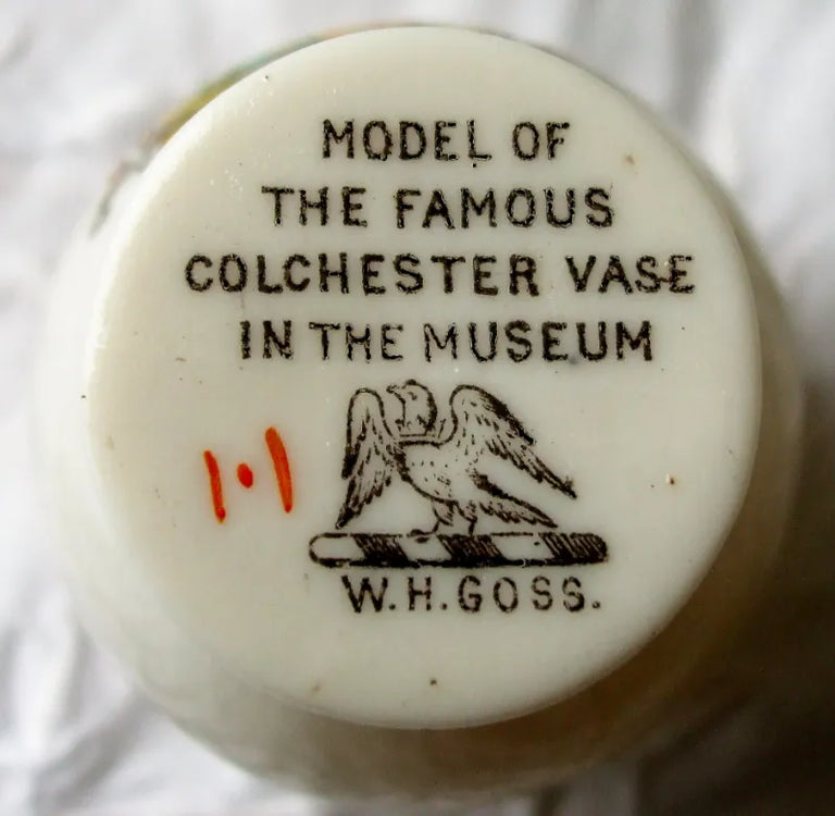Antique W.H. Goss ~ Colchester Roman Vase { Famous } ~ A.C.C. No. 71 ~ Duke of Fife