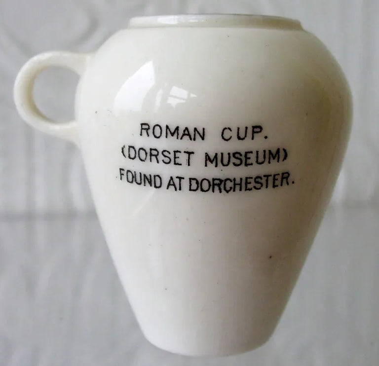 Antique W.H. Goss ~ Dorchester Roman Cup ~ A.C.C. No. 89 ~ Dorchester * MATCHING ARMS *