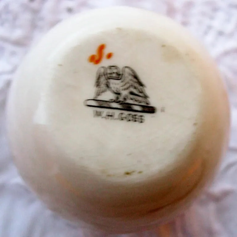 Antique W.H. Goss ~ Fairy Ball Vase ~ Crinkle Top ~ Southend-on-Sea