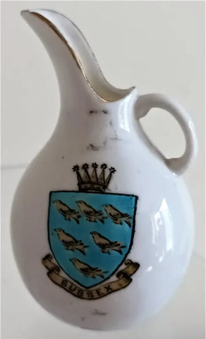 Antique W.H. Goss ~ High Lipped Ewer ~ Sussex