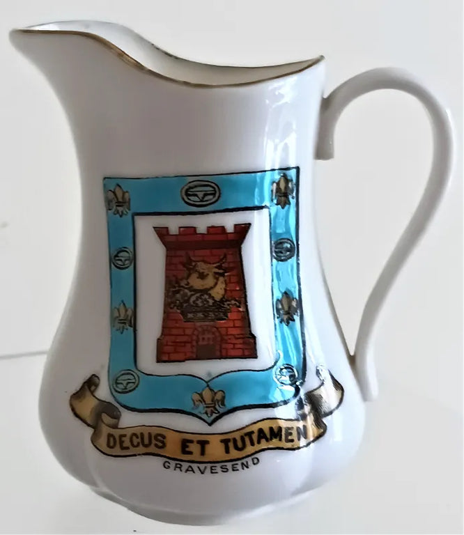 Antique W.H. Goss ~ High Melon Milk Jug ~ Gravesend