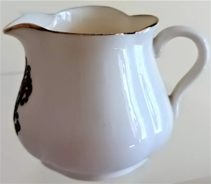 Antique W.H. Goss ~ Low Melon Cream Jug ~ Launceston