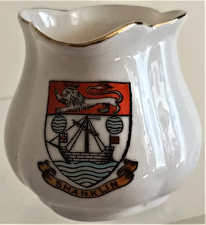 Antique W.H. Goss ~ Low Melon Cream Jug ~ Shanklin