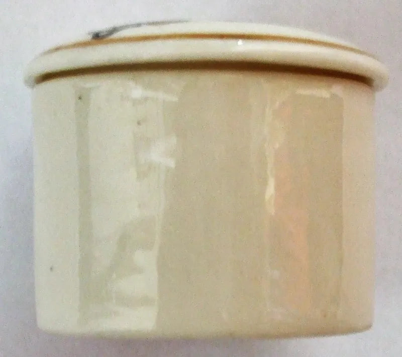 Antique W.H. Goss ~ Cylinder Lip Salve Pot and Cover ~ Manchester