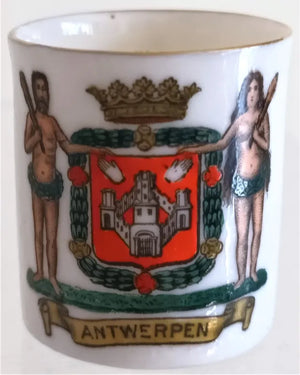 Antique W.H. Goss ~ One Handled Mug ~ Antwerpen
