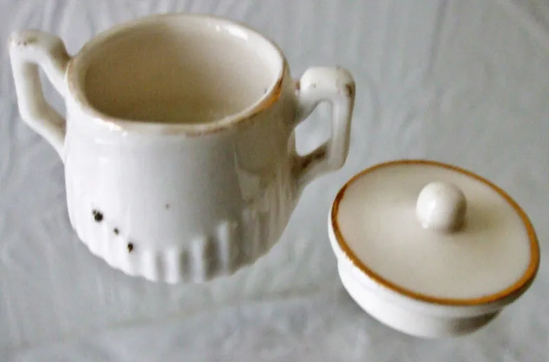 Antique W.H. Goss ~ Sugar Basin and Cover ~ Royal Arms