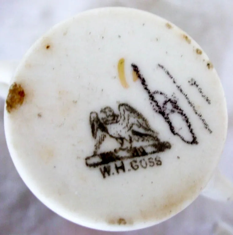 Antique W.H. Goss ~ Two Handled Mug ~ Devon and Moretonhampstead