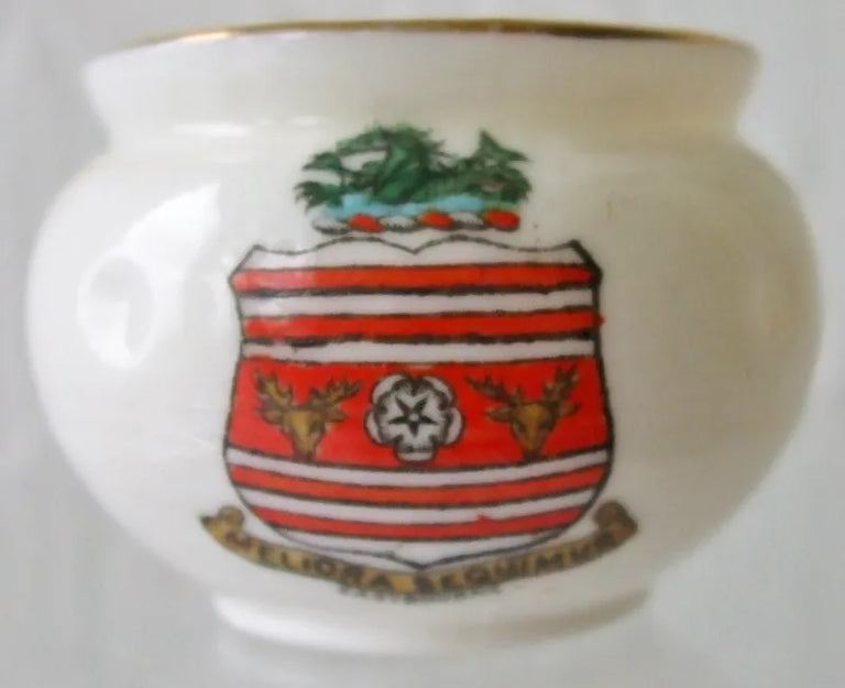 Antique W.H. Goss ~ Glastonbury Terracotta Bowl ~ A.C.C. No. 123 ~ Eastbourne