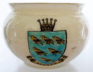 Antique W.H. Goss ~ Glastonbury Terracotta Bowl ~ A.C.C. No. 123 ~ Sussex