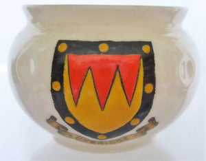 Antique W.H. Goss ~ Glastonbury Terracotta Bowl ~ A.C.C. No. 123 ~ Uxbridge