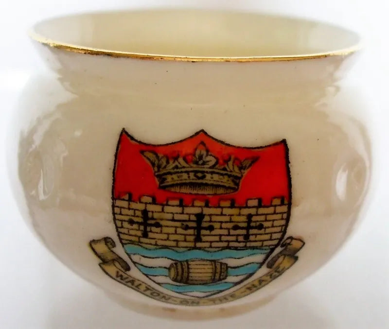 Antique W.H. Goss ~ Glastonbury Terracotta Bowl ~ Walton-on-the-Naze