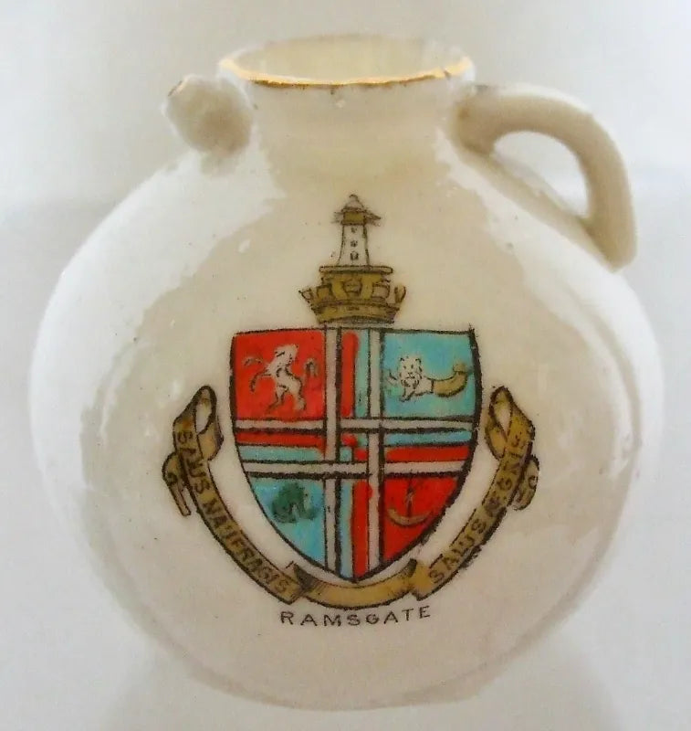Antique W.H. Goss ~ Gloucester Jug ~ A.C.C. No. 129 ~ Ramsgate