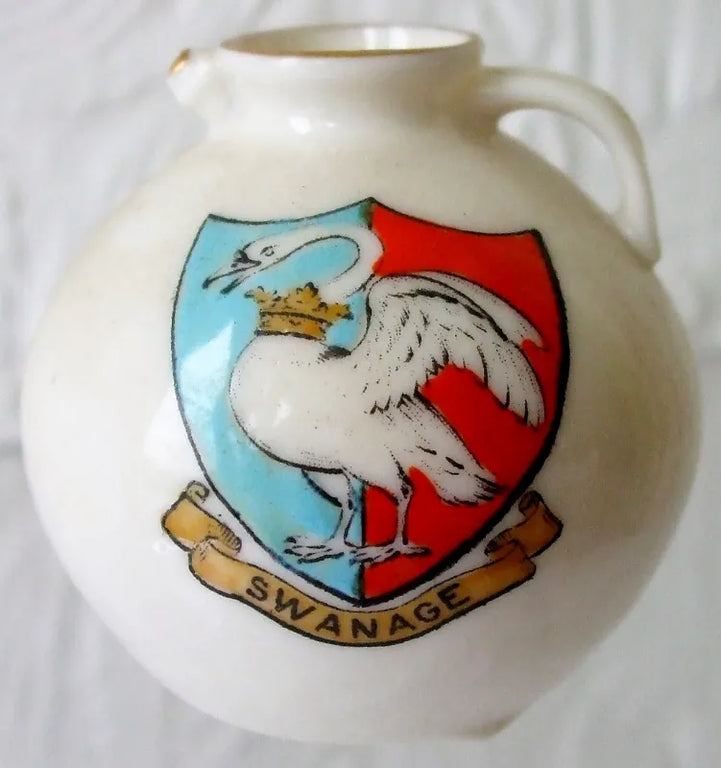 Antique W.H. Goss ~ Gloucester Jug ~ A.C.C. No. 129 ~ Swanage