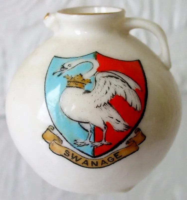 Antique W.H. Goss ~ Gloucester Jug ~ A.C.C. No. 129 ~ Swanage