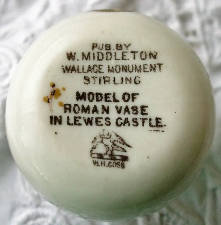 Antique W.H. Goss ~ Lewes Roman Vase ~ A.C.C. No. 177 ~ Sir William Wallace