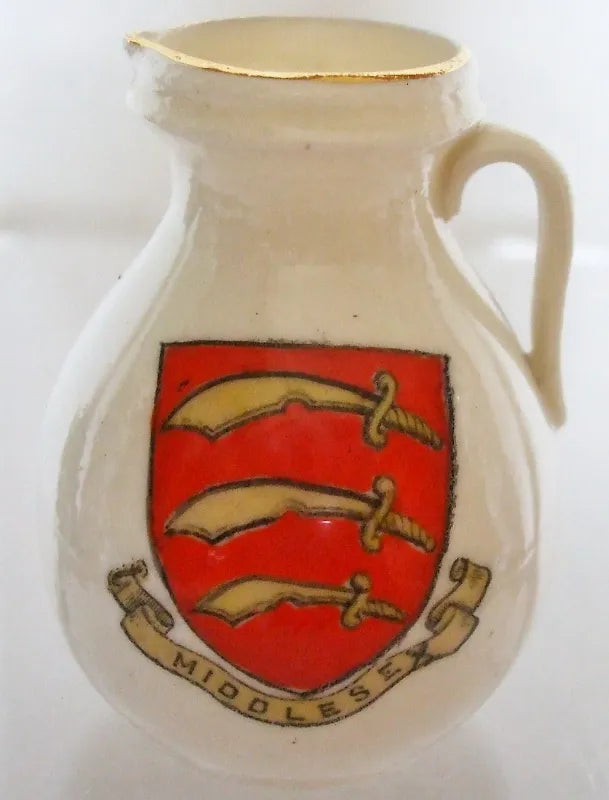 Antique W.H. Goss ~ Lichfield Jug ~ A.C.C. No. 178 ~ Middlesex