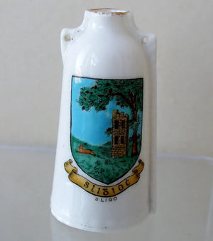Antique W.H. Goss ~ Newbury Leather Bottle ~ A.C.C. No. 207a ~ Sligo