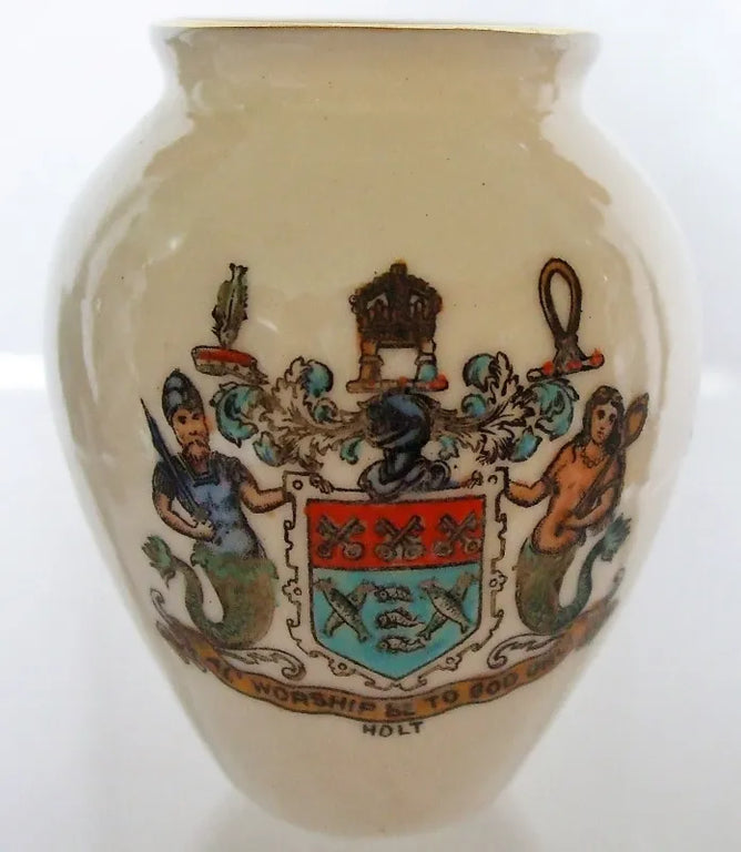 Antique W.H. Goss ~ Ostend Tobacco Jar ~ A.C.C. No. 218 ~ Holt