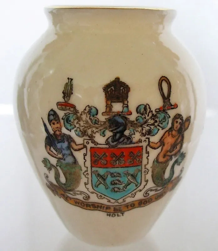 Antique W.H. Goss ~ Ostend Tobacco Jar ~ A.C.C. No. 218 ~ Holt