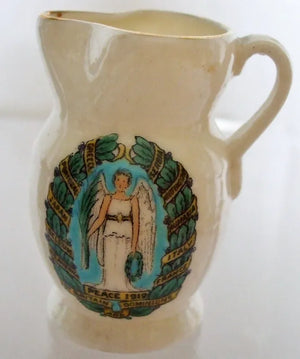 Antique W.H. Goss ~ Plymouth { Spanish } Jug ~ A.C.C. No. 228 ~ Commemorative ~ Peace 1919