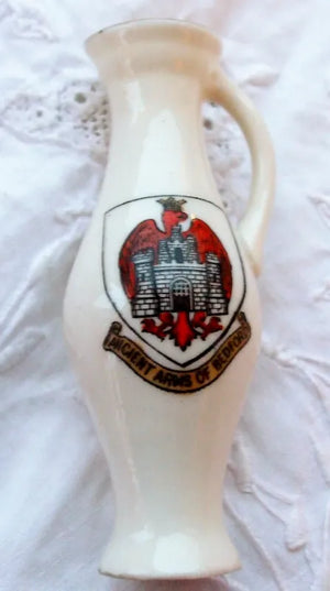 Antique W.H. Goss ~ Reading Jug ~ A.C.C. No. 239 ~ Ancient Arms of Bedford