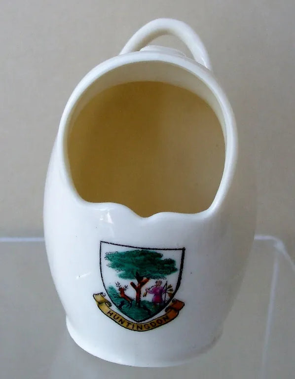 Antique W.H. Goss ~ Stockton Ancient Salt Pot ~ A.C.C. No. 266 ~ Huntingdon