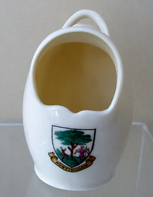 Antique W.H. Goss ~ Stockton Ancient Salt Pot ~ A.C.C. No. 266 ~ Huntingdon