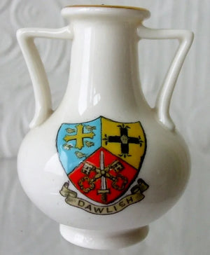 Antique W.H. Goss ~ Walmer Roman Vase ~ A.C.C. No. 280 ~ Dawlish
