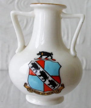 Antique W.H. Goss ~ Walmer Roman Vase ~ A.C.C. No. 280 ~ Manor of Newlyn