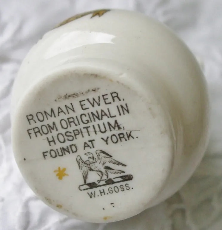 Antique W.H. Goss ~ York Roman Ewer ~ A.C.C. No. 306a ~ City of York ~ * MATCHING ARMS *