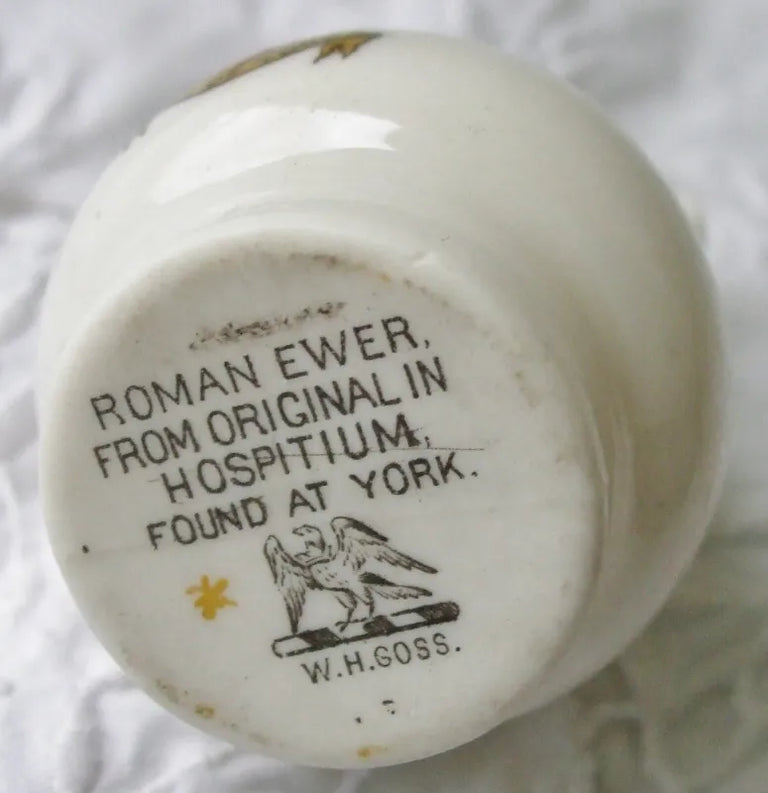 Antique W.H. Goss ~ York Roman Ewer ~ A.C.C. No. 306a ~ City of York ~ * MATCHING ARMS *