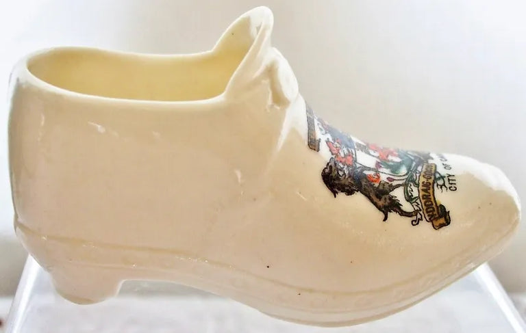 Antique W.H. Goss ~ Lancashire Clog ~ A.C.C. No. 317 ~ City of Cardiff