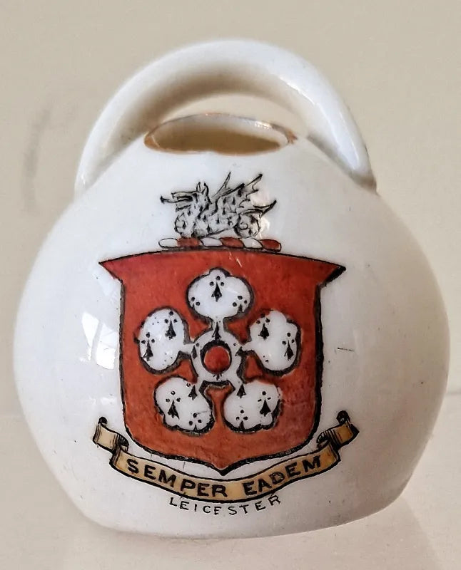 Antique W.H. Goss ~ Carlisle Old Salt Pot ~ A.C.C. No. 48 ~ Leicester