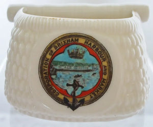 Antique W.H. Goss ~ Jersey Fish Basket ~ A.C.C. No. 52(3)a ~ Brixham Harbour & Market