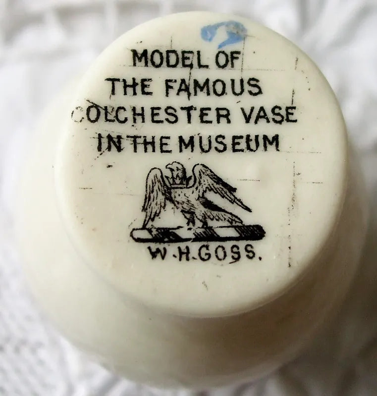 Antique W.H. Goss ~ Colchester Roman Vase { Famous } ~ A.C.C. No. 71 ~ King Coel of Colchester