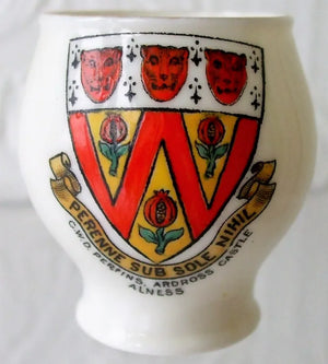 Antique W.H. Goss ~ Colchester Roman Vase { Famous } ~ A.C.C. No. 71 ~ Perrins Ardross Castle Alness