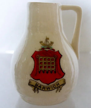 Antique W.H. Goss ~ Devon Oak Pitcher ~ A.C.C. No. 84 ~ Harwich