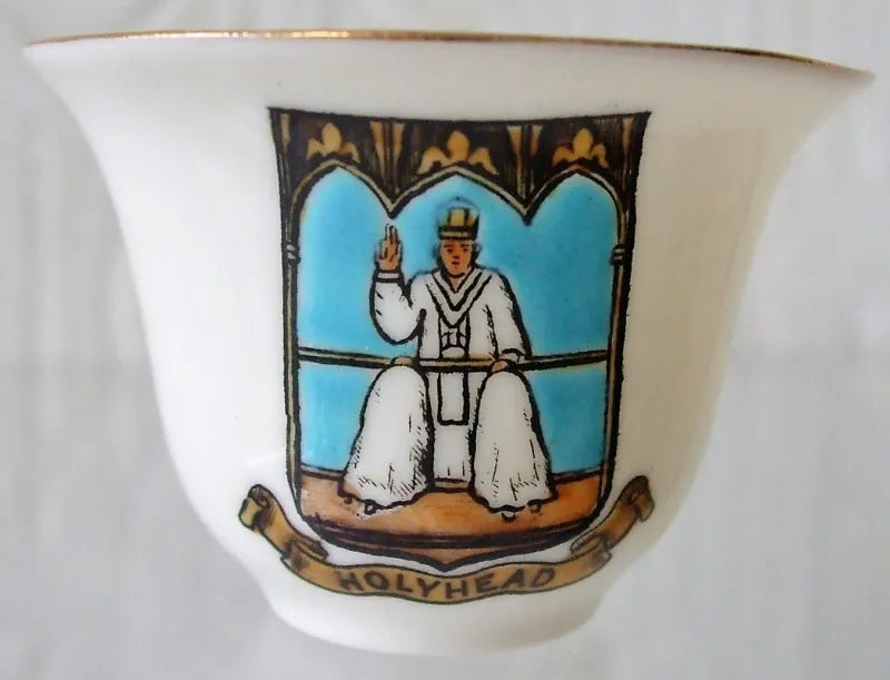 Antique W.H. Goss ~ Egyptian Mocha Cup { Bowl Shaped } ~ A.C.C. No. 93 ~ Holyhead