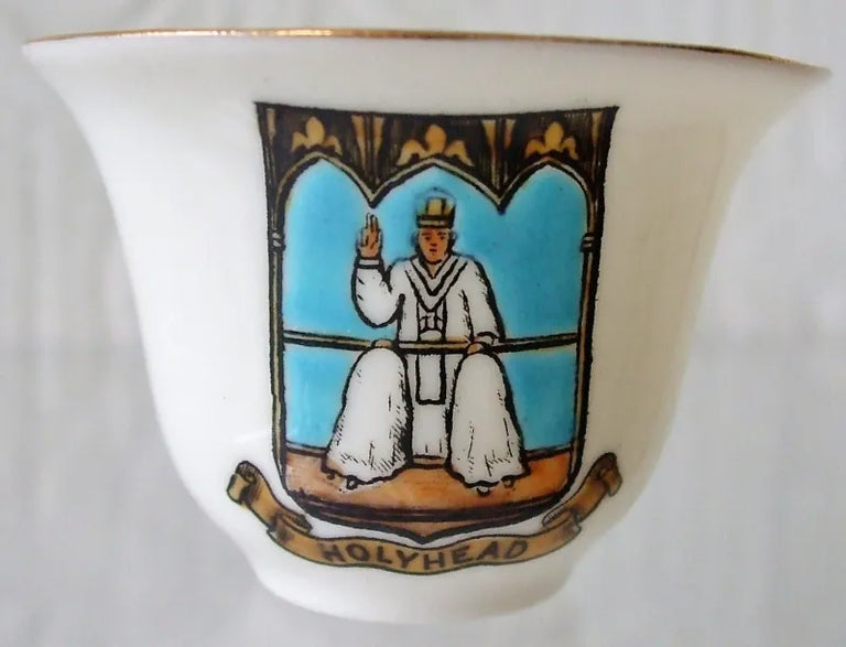Antique W.H. Goss ~ Egyptian Mocha Cup { Bowl Shaped } ~ A.C.C. No. 93 ~ Holyhead